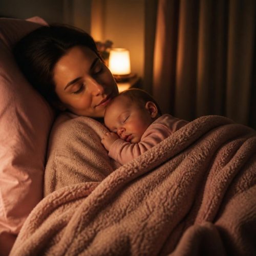 mãe em ambiente calmo e com pouca luz, estratégia de acolhimento sensorial